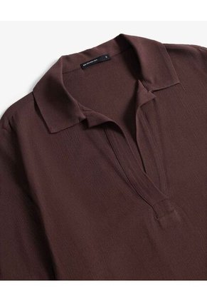 Blusa Para Mujer Manga Corta Color Café Marca Seven Seven #28124171