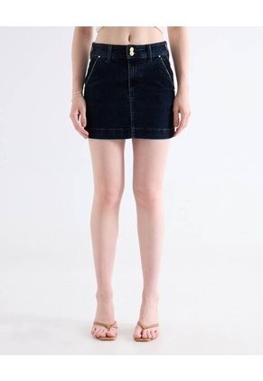 Falda  Para Mujer Corto Color Negro Marca Seven Seven #28140972