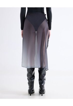 Falda  Para Mujer Medio Color Negro Marca Seven Seven #28140960