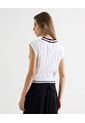 Camiseta Para Mujer Manga Sisa Cuello V Color Crudo Marca Seven Seven #28096315 de Seven Seven