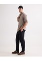 Camisa Relax Fit Manga Larga  Para Hombre Café Seven Seven de Seven Seven