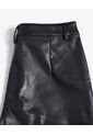 Short Bermuda Efecto Cuero  Para Mujer Negro Seven Seven de Seven Seven