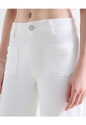 Jean  Para Mujer Retro Color Blanco Marca Seven Seven #28160999