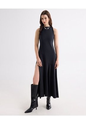 Vestido Para Mujer M/Sisa Largo Color Negro Marca Seven Seven #28171504