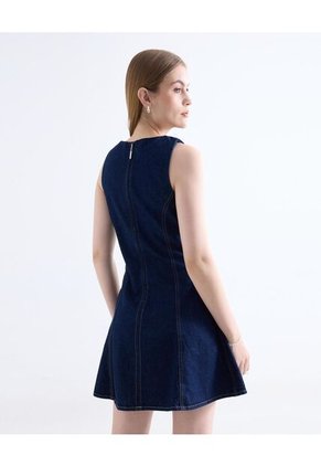 Vestido  Para Mujer M/Sisa Corto Color Azul Marca Seven Seven #28171484