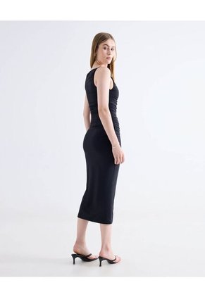 Vestido  Para Mujer M/Sisa Medio Color Negro Marca Seven Seven #28171509