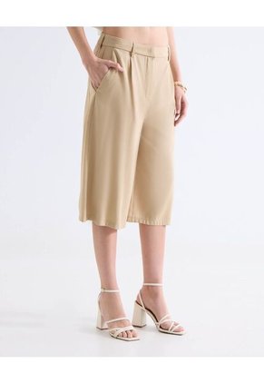 Short  Para Mujer Multiusos Plano Color Camel Marca Seven Seven #28191127