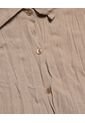 Blusa En Efecto Craquelado  Para Mujer Avena Seven Seven de Seven Seven