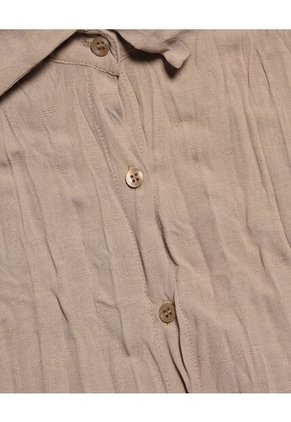 Blusa En Efecto Craquelado  Para Mujer Avena Seven Seven