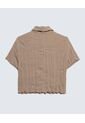 Blusa En Efecto Craquelado  Para Mujer Avena Seven Seven de Seven Seven