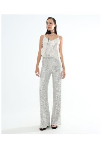 Pantalon Para Mujer  Color Plata Marca Seven Seven #28071815 Seven Seven