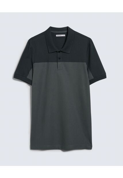 Polo En Bloques   Para Hombre Verde Seven Seven