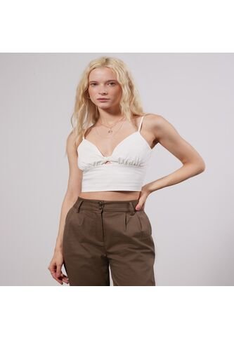Blusa Para Mujer Manga Sisa Color Marfil Marca Seven Seven #28123842 Seven Seven