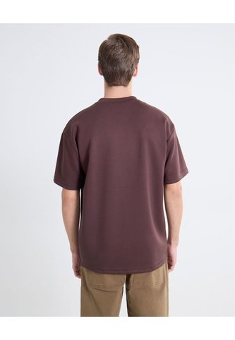 Camiseta Comfort De Ajuste Relajado  Para Hombre Café Seven Seven Seven Seven