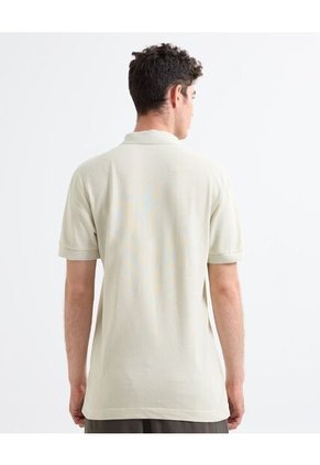 Polo Para Hombre Cuello Tejido  Color Crema Marca Seven Seven #45110859