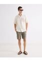 Camisa  Para Hombre Manga Corta Con Bolsillo Cuello R Color Marfil Marca Seven Seven #45018239 de Seven Seven