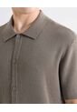 Camisa Tejida En Tricot  Para Hombre Verde Seven Seven de Seven Seven