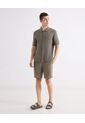 Camisa Tejida En Tricot  Para Hombre Verde Seven Seven de Seven Seven