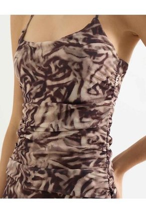 Vestido Para Mujer M/Sisa Largo Color Café Marca Seven Seven #28171382