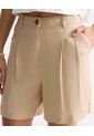 Short Para Mujer Multiusos Plano Color Beige Marca Seven Seven #28191098 de Seven Seven