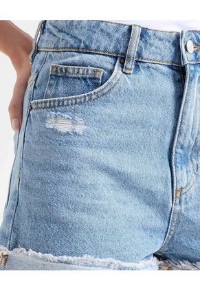 Short Para Mujer  Color Azul Medio Marca Seven Seven #28191075