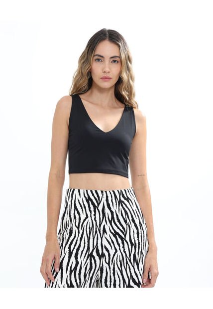 Camiseta Para Mujer Manga Sisa Color Negro Marca Seven Seven #28095910