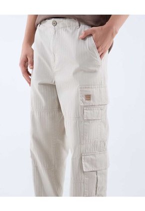 Pantalón Multipocket  Para Hombre Beige Seven Seven