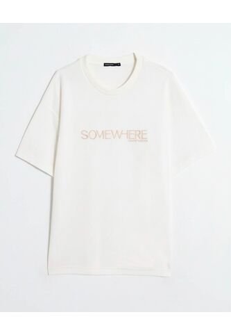 Camiseta  Para Hombre Manga Corta Cuello Redondo Color Crudo Marca Seven Seven #45092812 Seven Seven