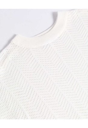 Camiseta  Para Hombre Manga Corta Cuello Redondo Color Hueso Marca Seven Seven #45092715