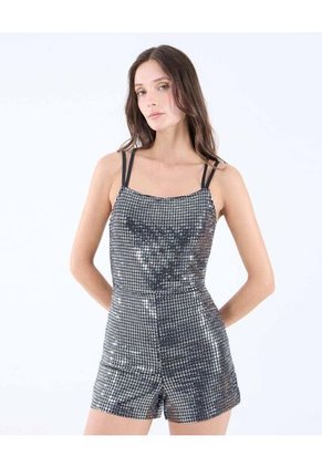 Enterizo Para Mujer Manga Sisa Color Plata Marca Seven Seven #28320424