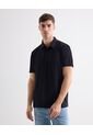 Polo Jersey  Para Hombre Negro Seven Seven de Seven Seven