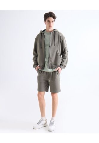 Bermuda  Para Hombre Regular Corto Color Gris Marca Seven Seven #45100715 Seven Seven