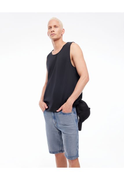 Bermuda Para Hombre Regular Color Azul Medio Marca Seven Seven #45100639