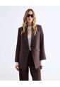 Blazer  Para Mujer  Color Café Marca Seven Seven #28400059 de Seven Seven