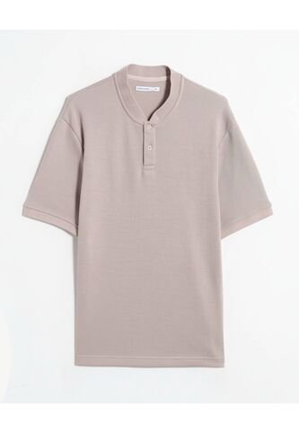 Polo  Para Hombre Cuello Tejido Sin Bolsillo Color Taupe Marca Seven Seven #45110935 Seven Seven