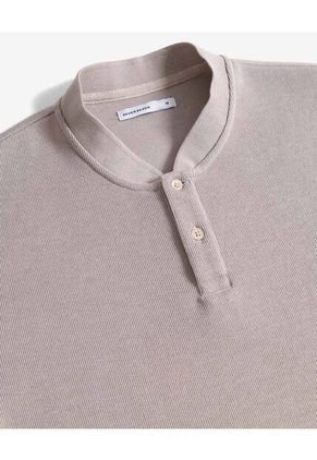 Polo  Para Hombre Cuello Tejido Sin Bolsillo Color Taupe Marca Seven Seven #45110935