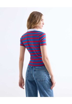 Camiseta  Para Mujer Manga Corta Moda Color Azul Marca Seven Seven #28096582