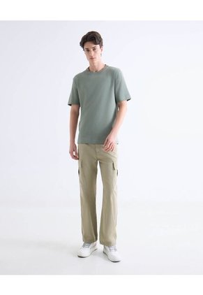 Camiseta  Para Hombre Manga Corta Cuello Redondo Color Verde Marca Seven Seven #45092853