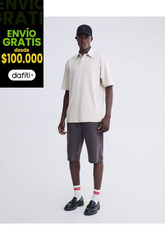Bermuda Jort  Para Hombre Gris Seven Seven Seven Seven