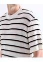 Camiseta Tejida Con Textura  Para Hombre Marfil Seven Seven de Seven Seven
