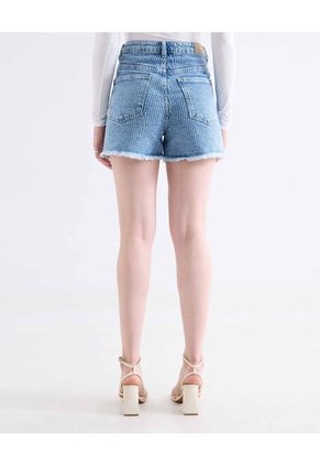 Short  Para Mujer Multiusos Plano Color Azul Marca Seven Seven #28191116