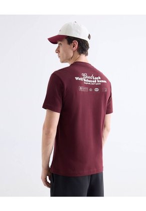 Camiseta  Para Hombre Manga Corta Cuello Redondo Color Vino Marca Seven Seven #45092819