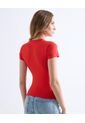 Camiseta  Para Mujer Manga Corta Cuello Redondo Color Rojo Marca Seven Seven #28096560 de Seven Seven