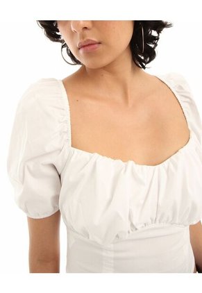 Blusa  Para Mujer Manga Corta Color Crudo Marca Seven Seven #28123719