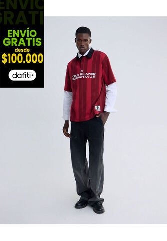 Jean Loose Con Degrade  Para Hombre Gris Seven Seven Seven Seven