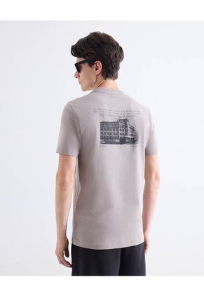 Camiseta  Para Hombre Manga Corta Cuello Redondo Color Gris Marca Seven Seven #45092821