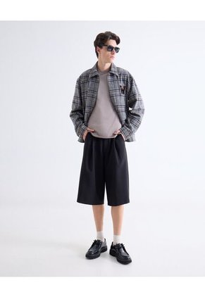 Camiseta  Para Hombre Manga Corta Cuello Redondo Color Gris Marca Seven Seven #45092821