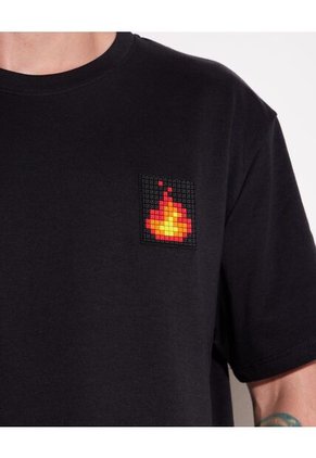 Camiseta  Para Hombre Manga Corta Color Negro Marca Seven Seven #45092231