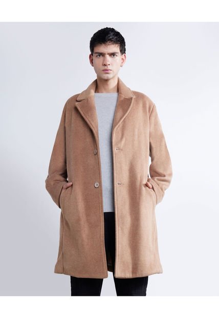 Chaqueta Para Hombre Abrigo Color Camel Marca Seven Seven #45080427