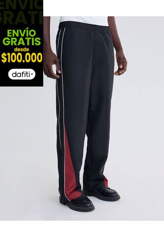Pantalón Straight Unisex Negro Seven Seven Seven Seven